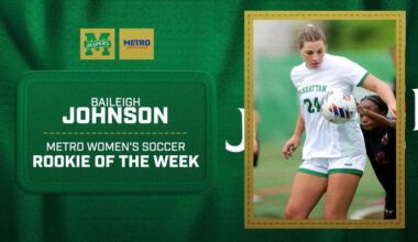 Johnson Wins Metro Rookie of the Week Following Game-Winning Goal