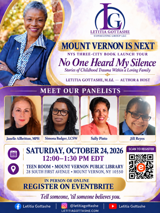 Mount Vernon Community Invited to October 24 Prelaunch Book Tour and Family-Safety Conversation