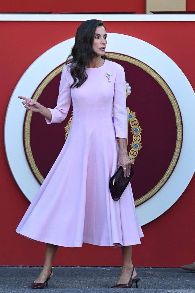 Queen Letizia looked stunning in pink