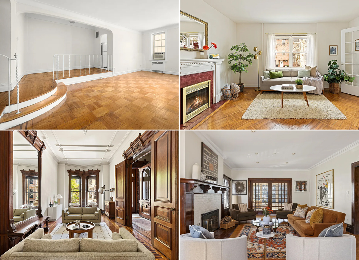 brooklyn listings - collage of brooklyn interiors