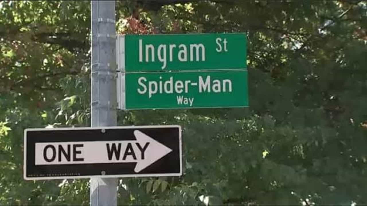 Spider-Man Way: Queens Unveils Official Street Sign | NYC Marvel Legend