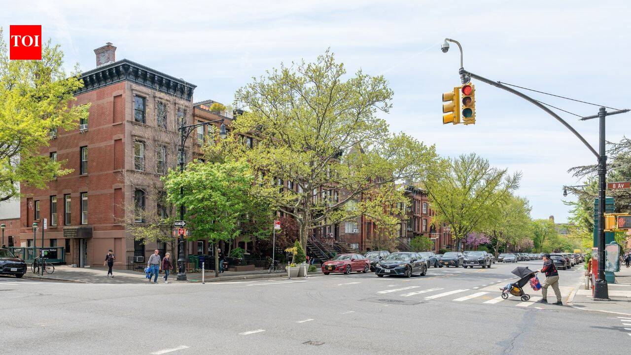 A former limestone bank in Brooklyn is now a multi-level townhouse; this 4,000-square-foot property is listed for over $5 million |