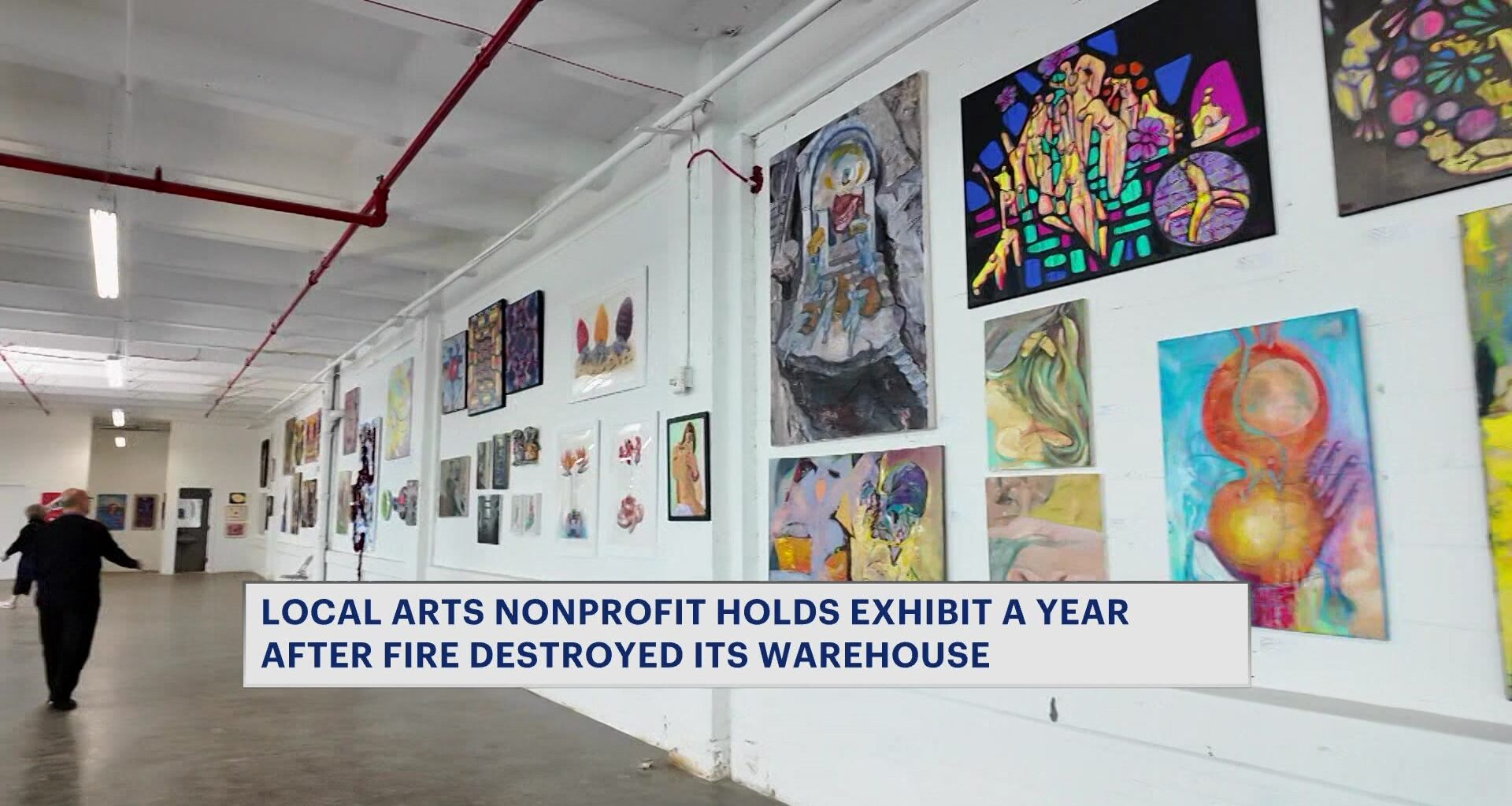 News 12 | Brooklyn | Brooklyn Waterfront Artists Coalition Marks First Anniversary Since Red Hook Fire With New Exhibit Titled One Year Later