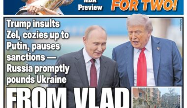 New York Post Cover for October 18, 2026