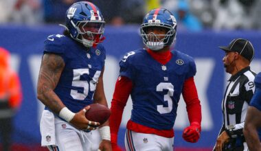 Abdul Carter and Andrew Thomas are expected to play for the Giants against the Saints in Week 6.