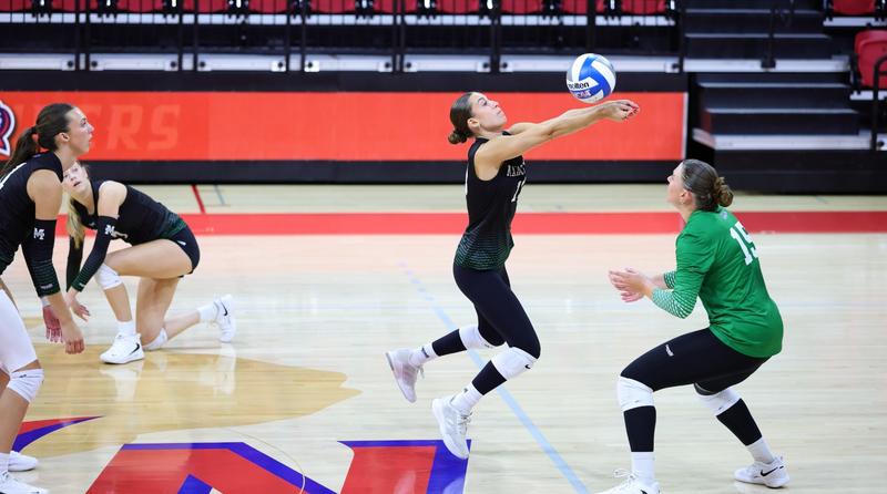 Three-Match Winning Streak For Women's Volleyball Snapped by Rider