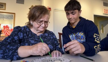 St. Bernadette Students Visit Senior Citizens Home to Connect