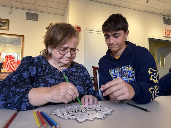 St. Bernadette Students Visit Senior Citizens Home to Connect