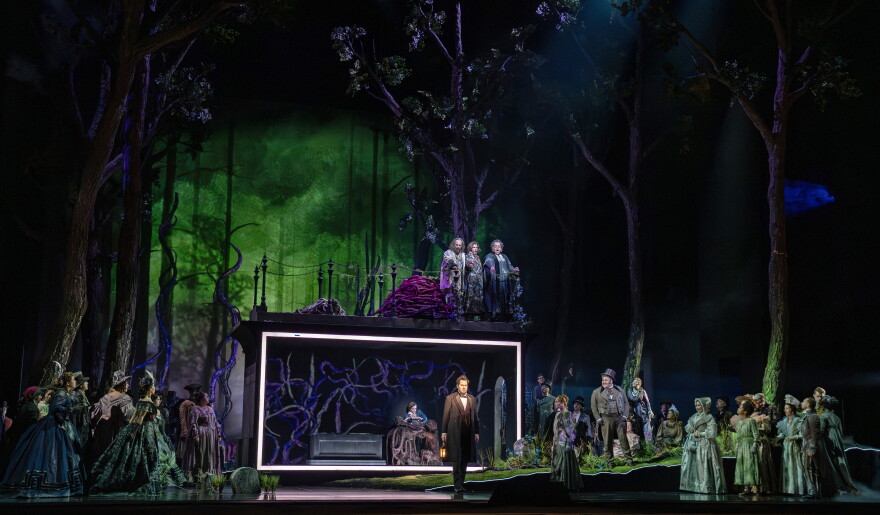 Saunders' original novel features over a hundred characters; librettist Royce Vavrek worked to focus the narrative while honoring the spirit of the original story.