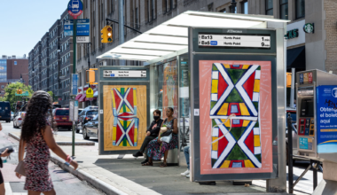 New York City bus stop