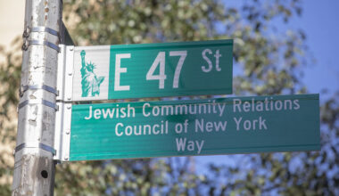 Manhattan Street Named for JCRC on Its 50th Anniversary
