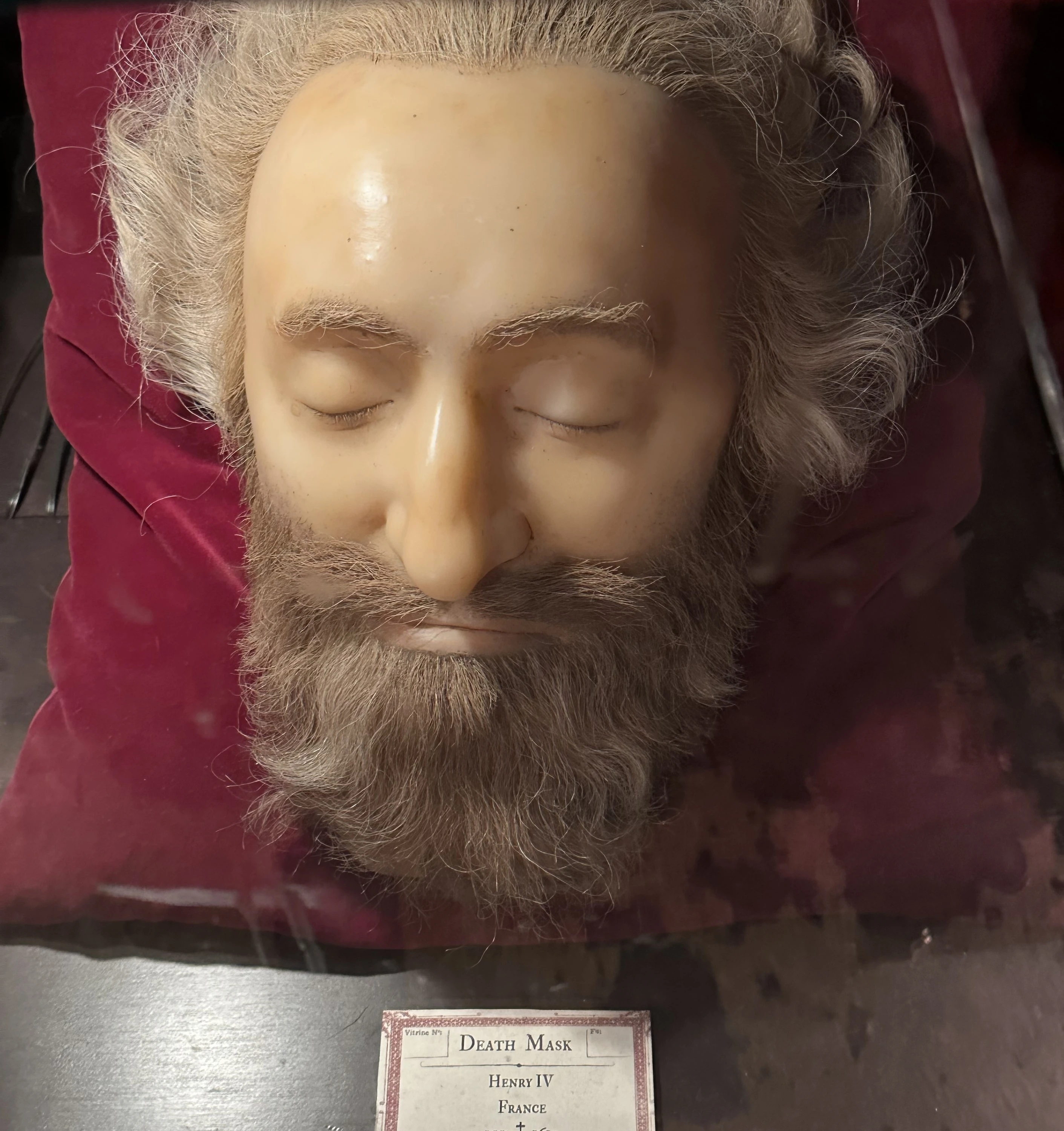 A wax mask of King Henry IV