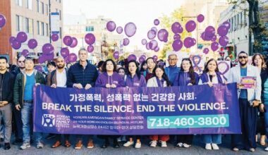 Domestic Violence Awareness — NYC Korean-American Community Holds 29th Silent March