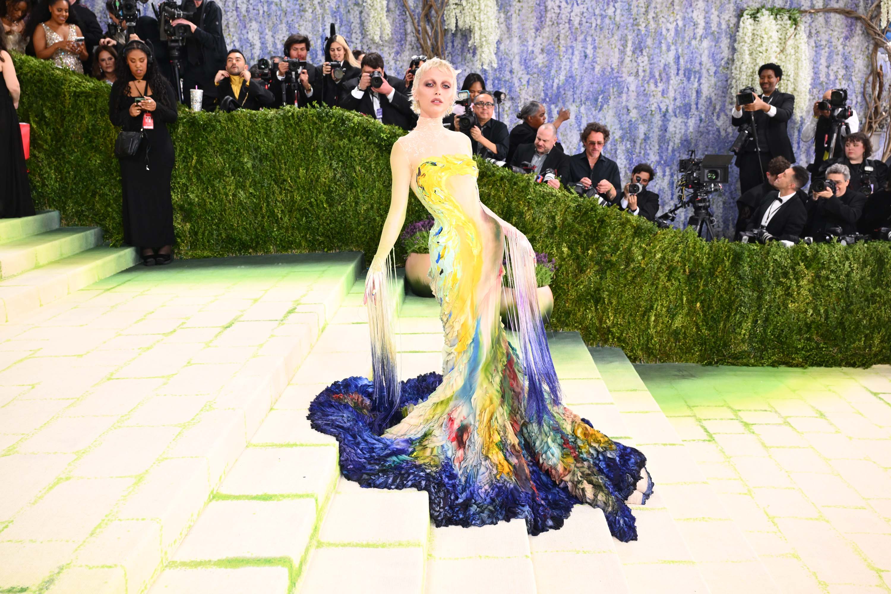 Emma Chamberlain attends the Metropolitan Museum of Art Costume Institute Benefit Gala 2026 in New York on Monday, May 4, 2026.