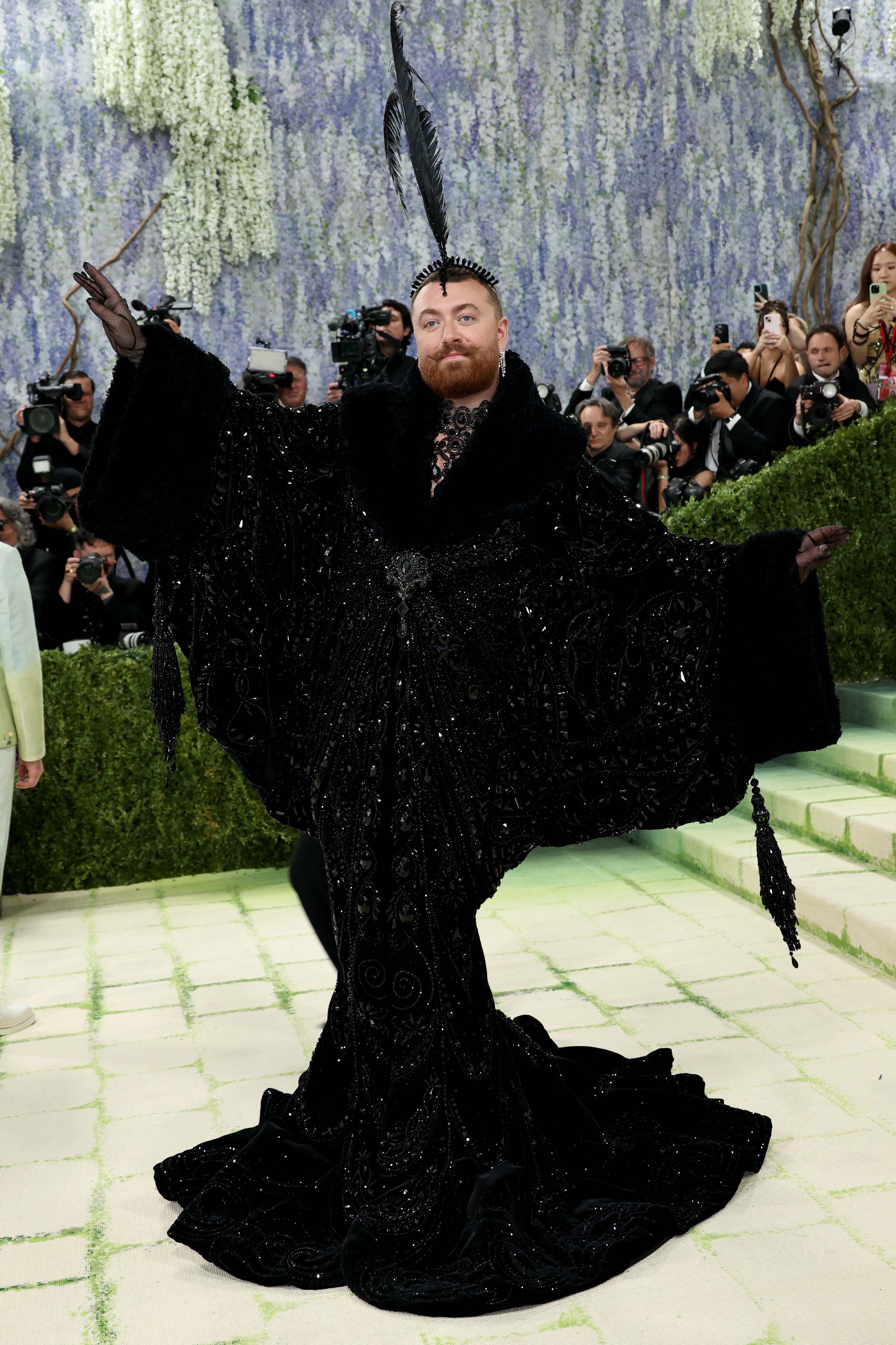 Sam Smith attends the 2026 Met Gala celebrating "Costume Art" at the Metropolitan Museum of Art on May 4, 2026 in New York City.