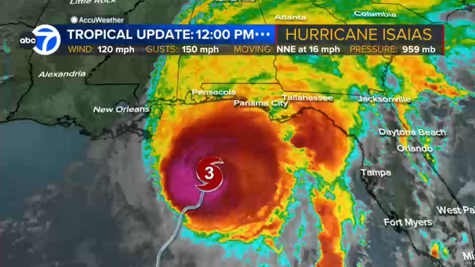 Hurricane Isaias track and forecast for the NYC, Tri-State area