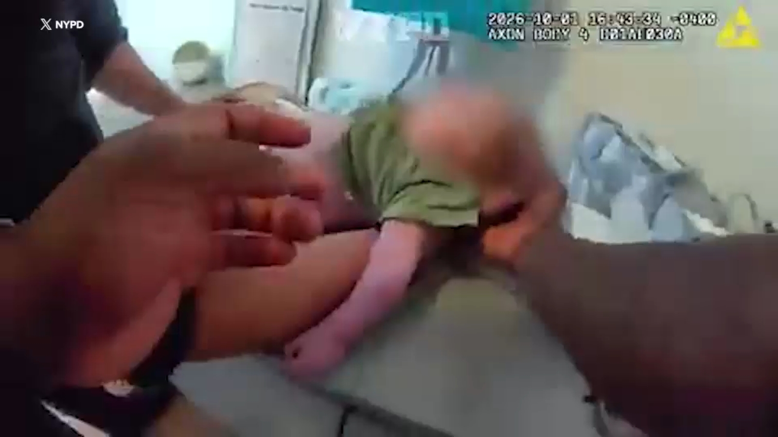 NYPD officers save 1-month-old baby's life in Astoria, Queens