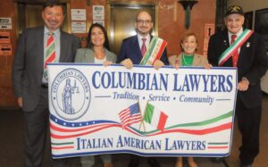 These avvocati italo-americani can’t wait for the parade to begin.