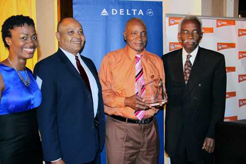 The Mighty Sparrow receives the Carlos Lezama Lifetime Achievement Award.