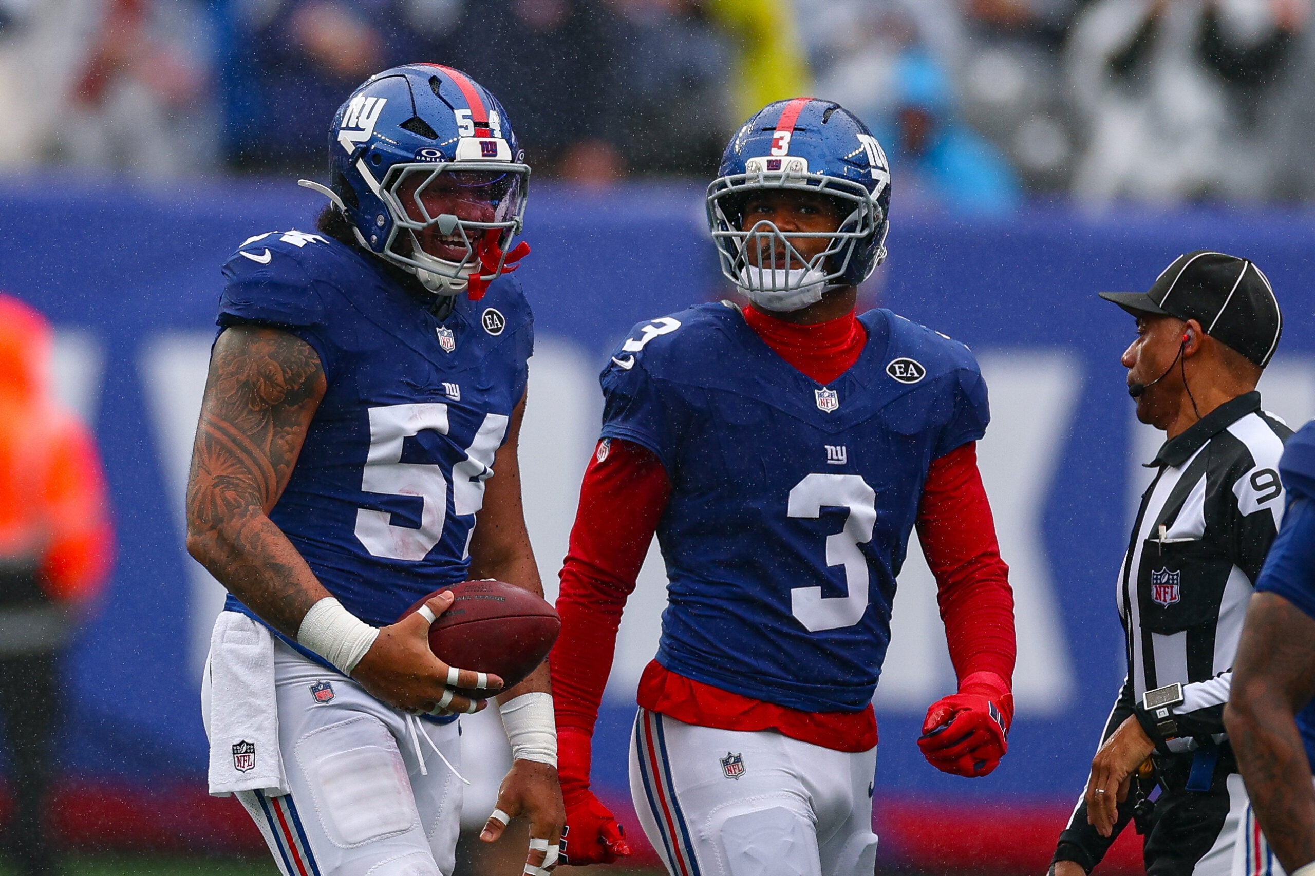 Abdul Carter and Andrew Thomas are expected to play for the Giants against the Saints in Week 6.