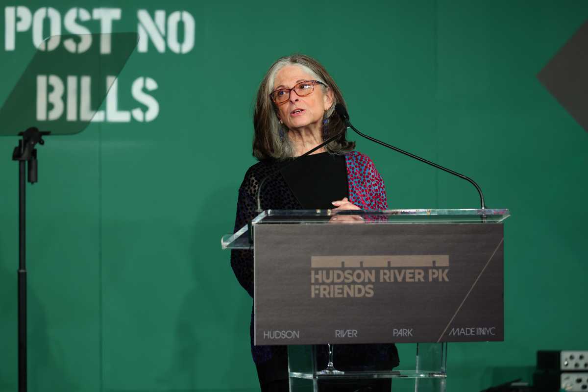 Connie Fishman speaks onstage during the Hudson River Park Friends 2026 Gala at Pier Sixty at Chelsea Piers on Oct. 8, 2026 in New York City.  