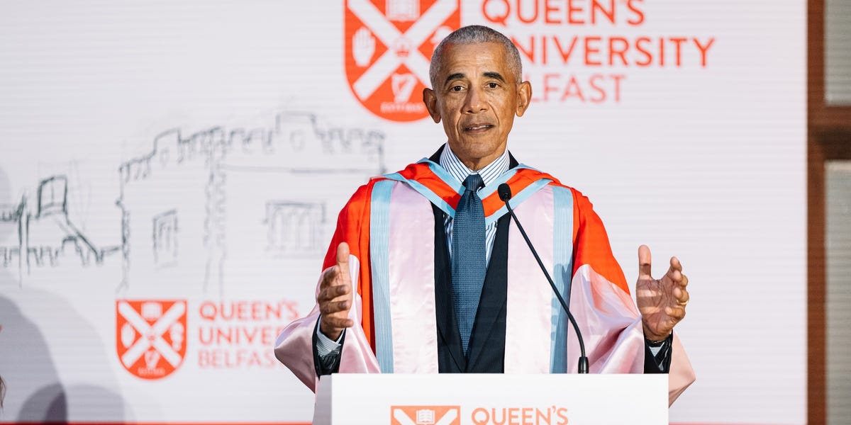 Former President Obama Receives Honorary Degree From Queen’s University Belfast