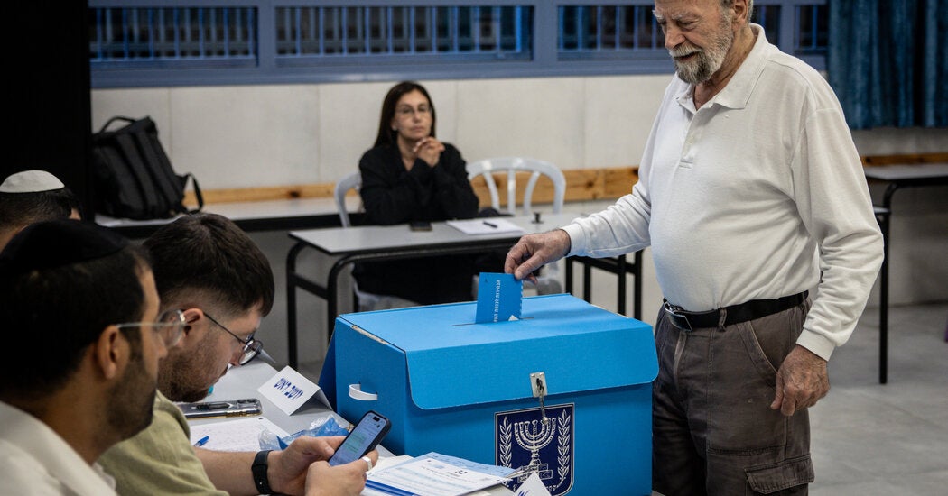 Israel Election Live Updates: Early Turnout Appears Strong as Netanyahu Faces Challenge Led by Eisenkot