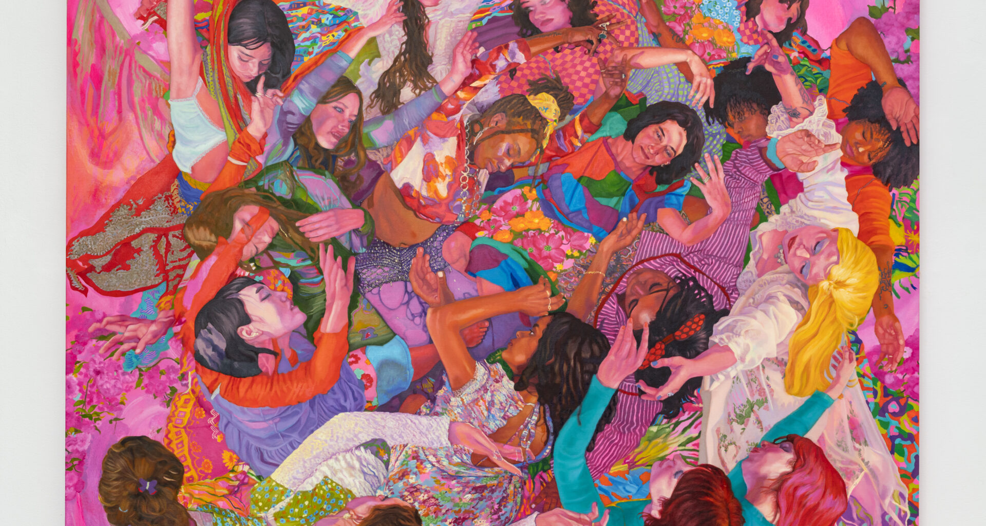 Buket Savci, Fractured Harmony, 2026. Oil on canvas, 50 × 54 inches. Courtesy the artist and Kravets Wehby Gallery. Photo: Adam Reich.