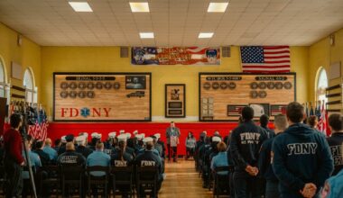 FDNY honors fallen EMS members with new memorial wall at Queens training academy