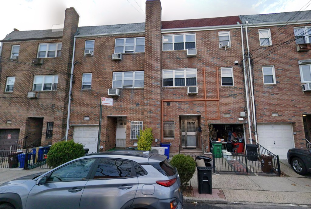 Exterior view of brick multi-family residential building on 59th Street.