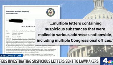 Letters with ‘suspicious’ substance sent to lawmakers, including Schumer and Gillibrand – NBC New York