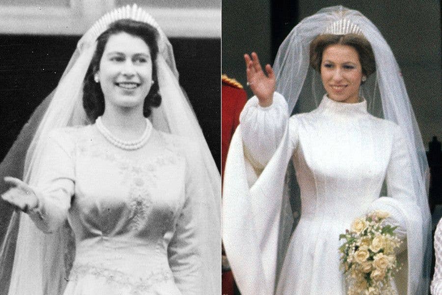 queen elizabeth princess anne diamond Fringe tiara
