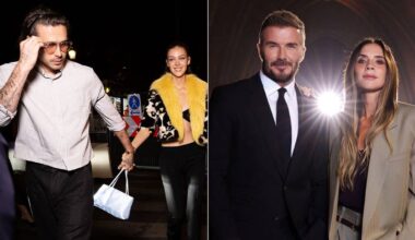 Brooklyn Beckham and Nicola Peltz remain apart from estranged family in Paris after Victoria Beckham show snub