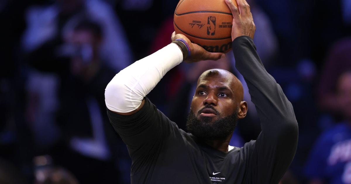 LeBron James has a strong first half for the 76ers in his first appearance with his new team | National Sports