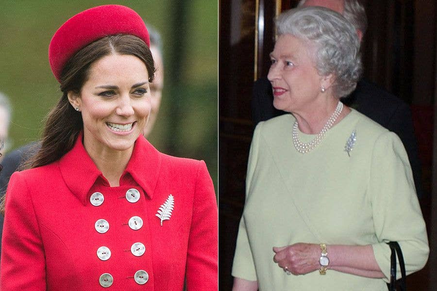 kate middleton queen new zealand brooch