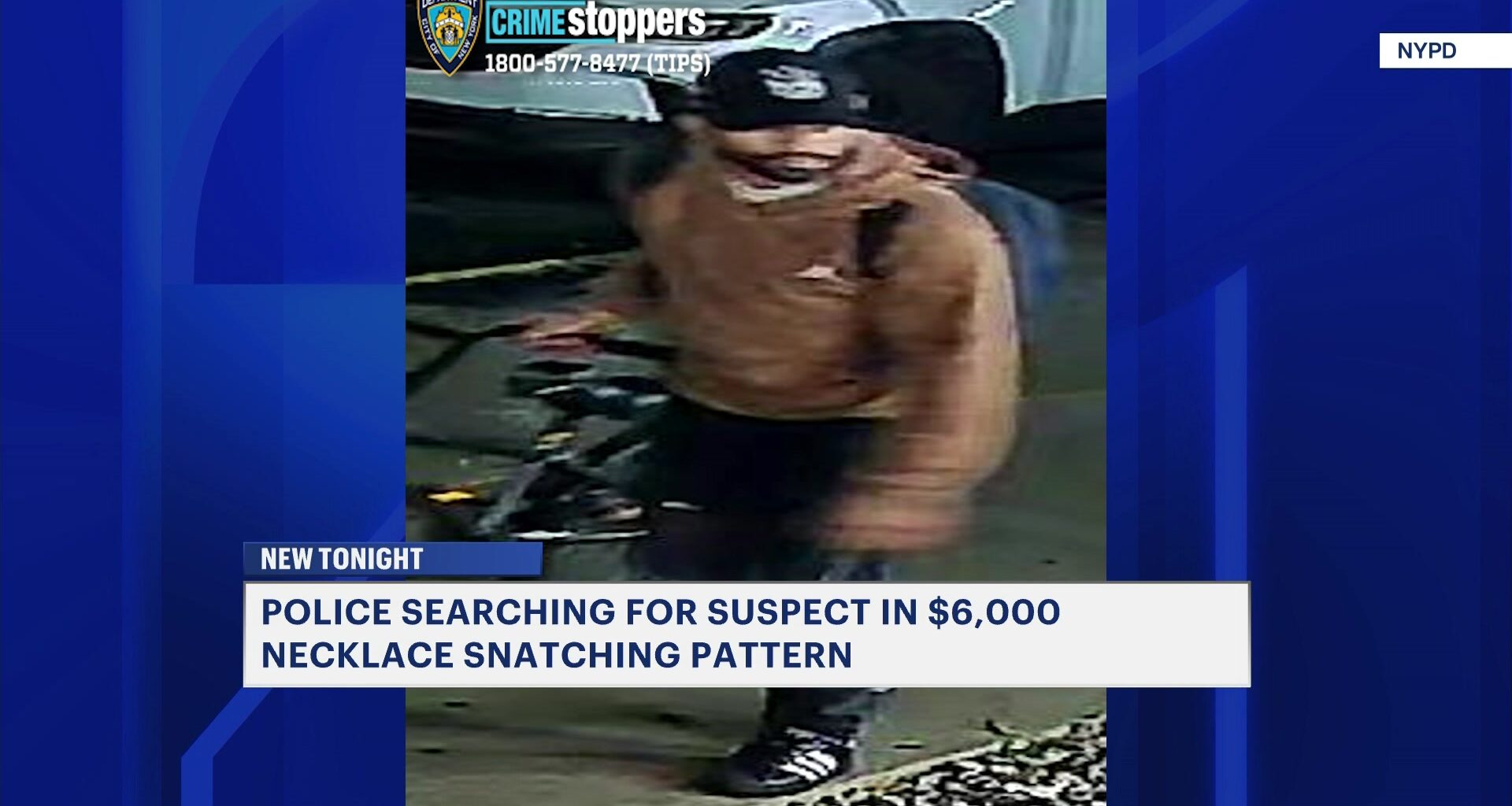 News 12 | Brooklyn | Suspect Wanted In Brooklyn Necklace Snatching Pattern