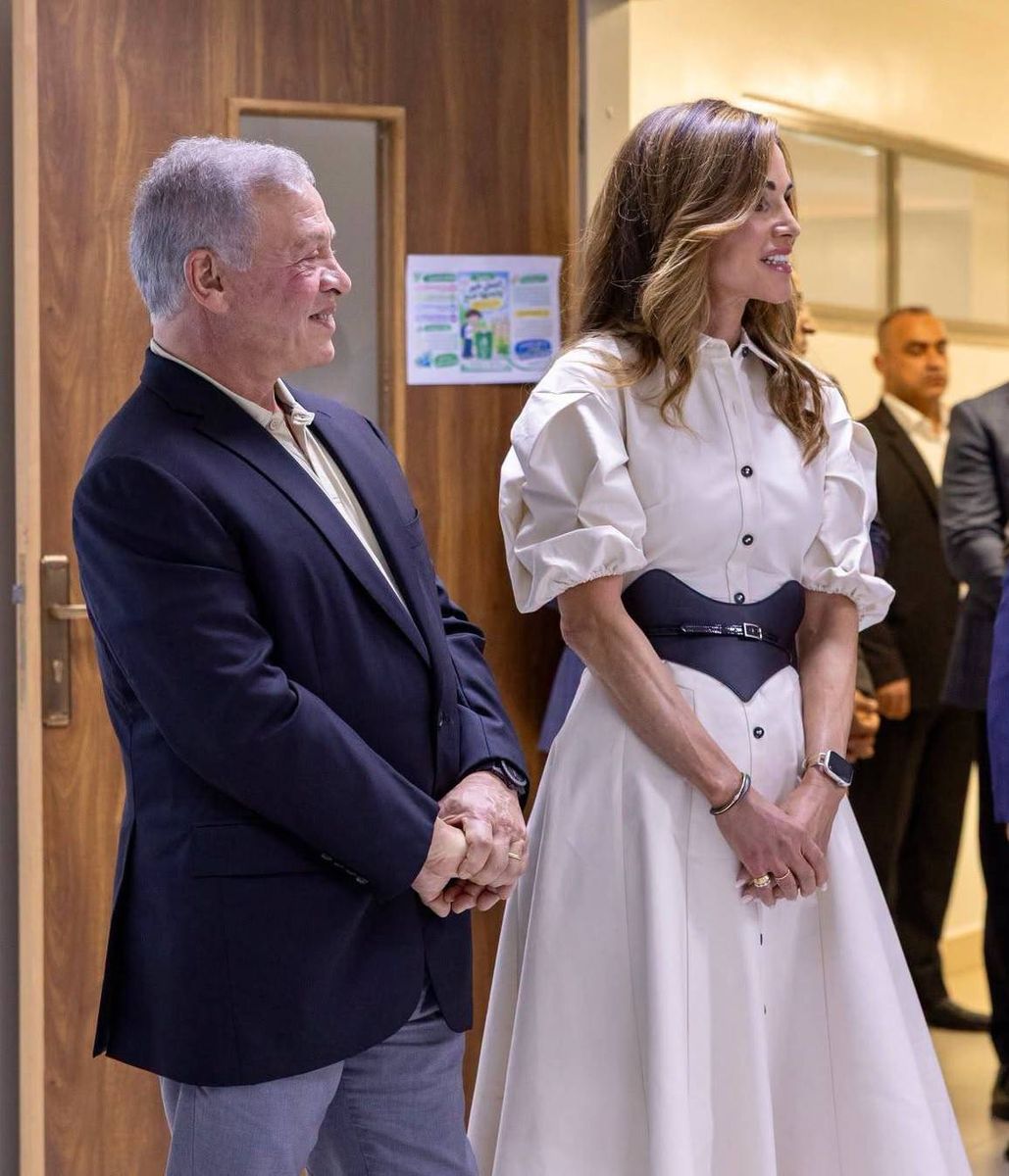 Queen Rania and King Abdullah II visited a school in Aqaba ahead of World Teachers’ Day, celebrating the work of Jordan’s educators.