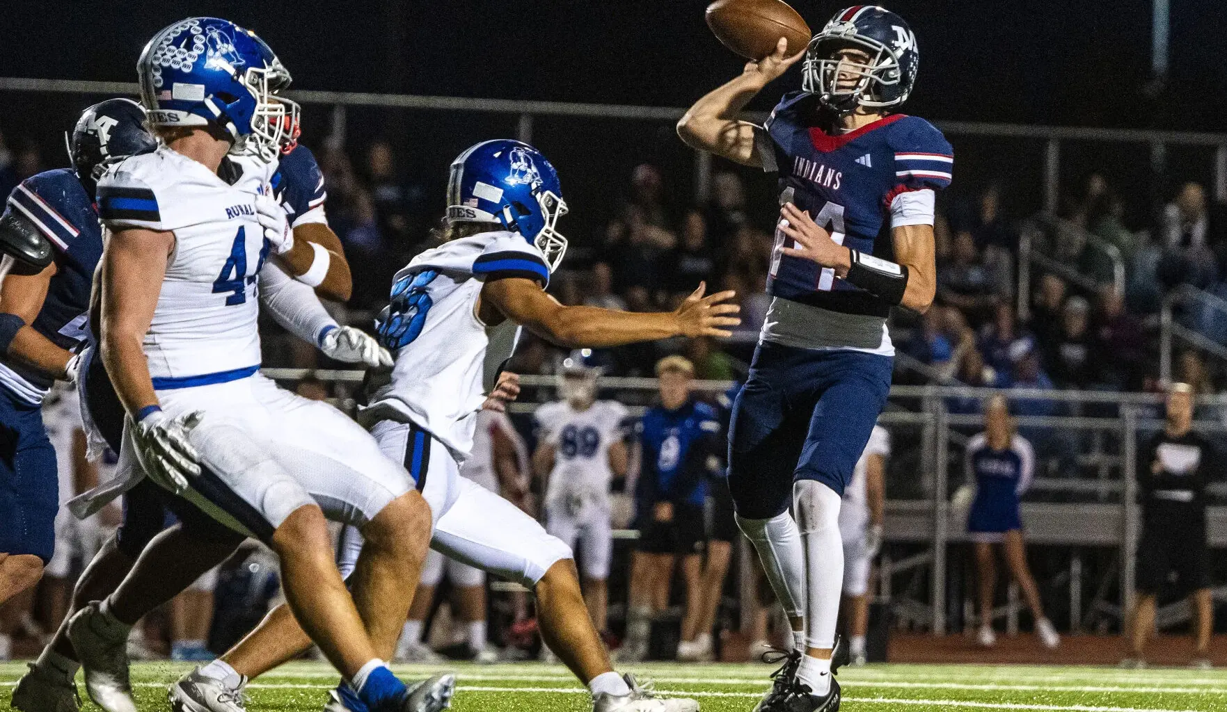 Manhattan High football claims Centennial League title, blanking Washburn Rural 46-0