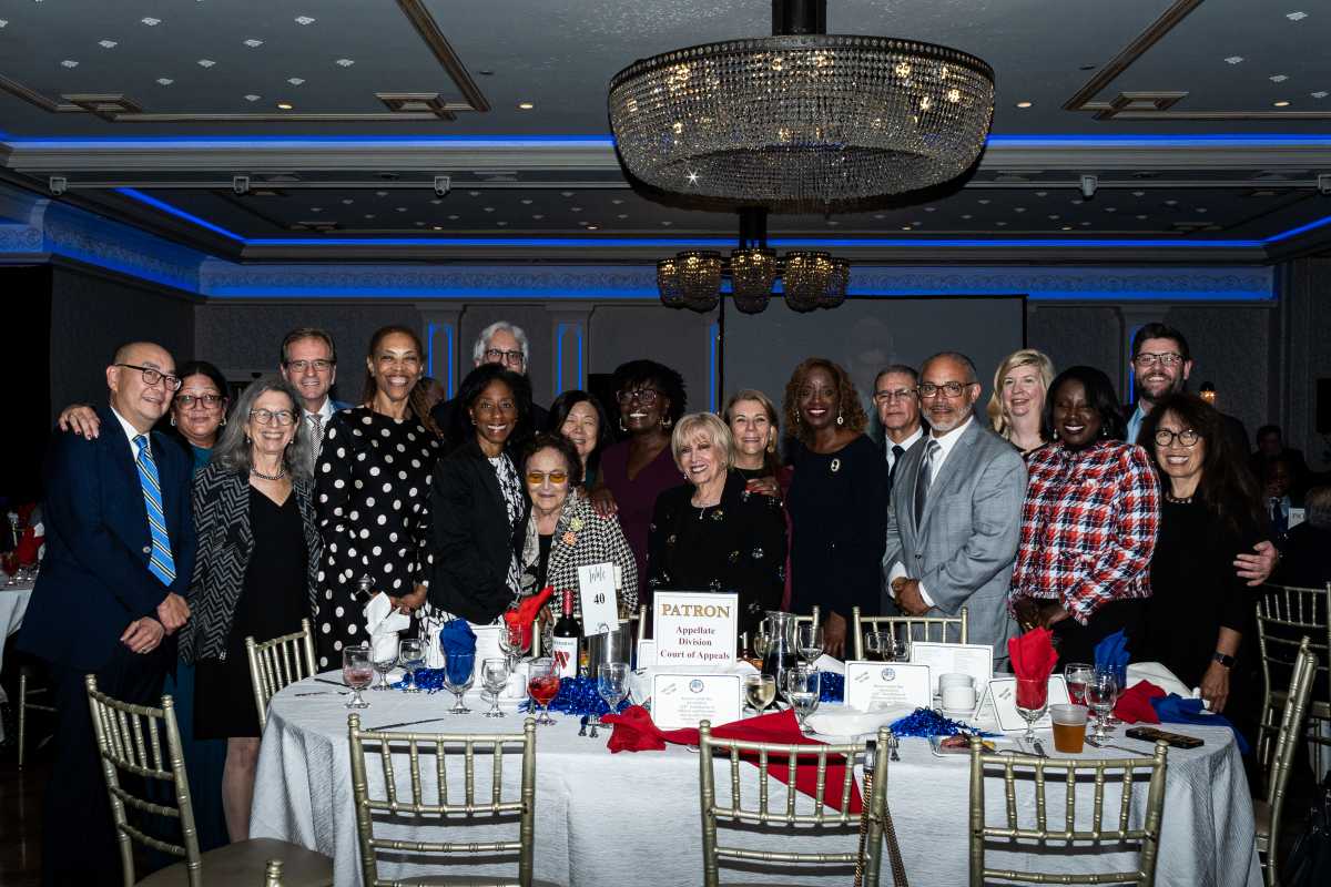 Members, honorees and awardees of the 124th installation of officers and directors and awards dinner for the Bronx County Bar Association.