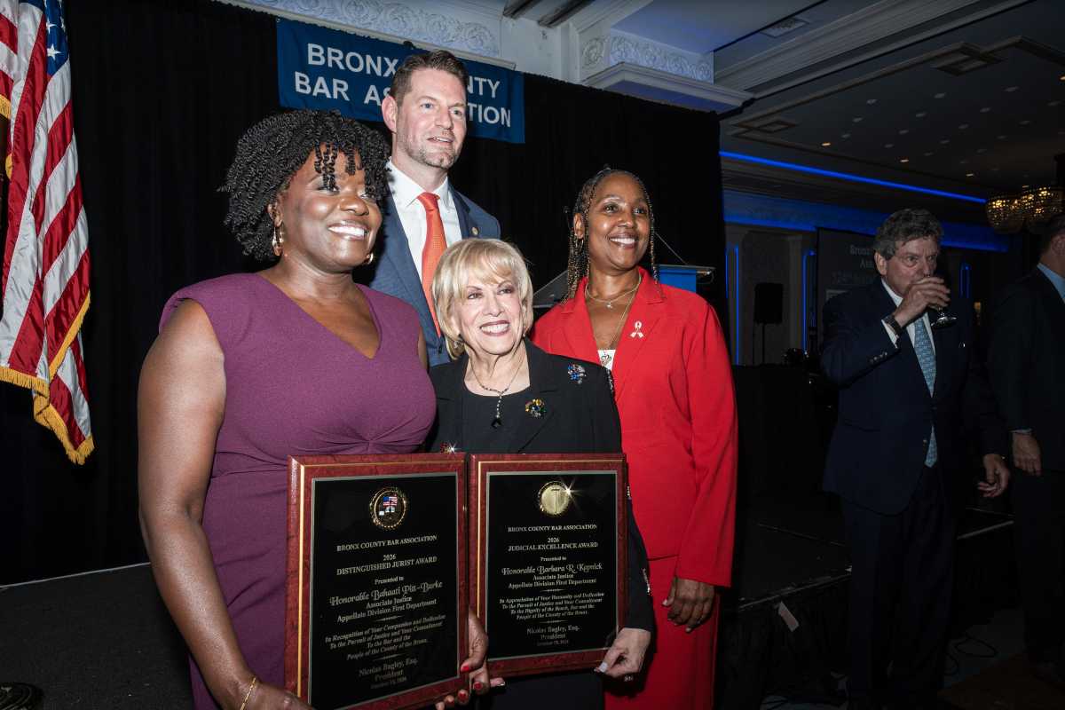 Bronx County Bar Association celebrates a new era and justices at 124th installation gala