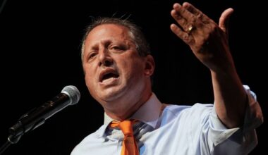 Democratic congressional candidate Brad Lander speaks during a Get Out The Vote rally ahead of New York's primary election on June 18, 2026. (AP Photo/Ryan Murphy, File)