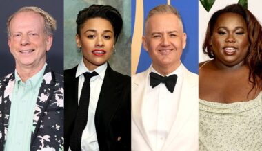 Bruce Cohen, Ariana DeBose, Ross Mathews and Alex Newell