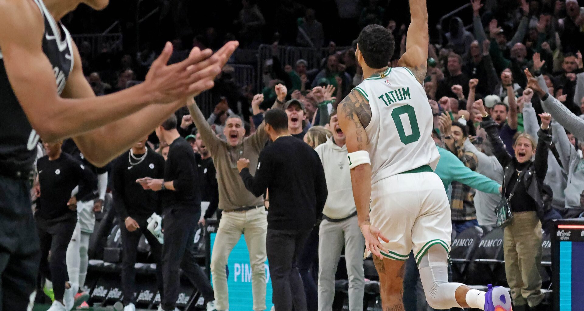 Jayson Tatum hits buzzer-beater to give Celtics wild OT win over Nets
