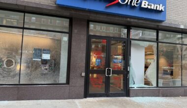 Manhattan Capital One Bank Branch Targeted With Anti-Israel Graffiti, Windows Smashed