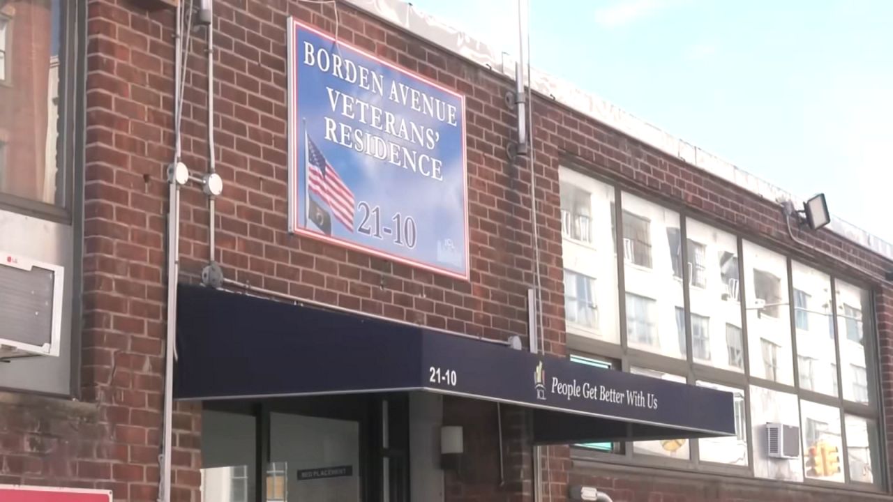 The Borden Avenue Shelter in Queens houses about 200 veterans facing homelessness. (Spectrum News NY1)