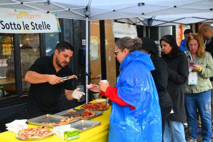 Sunnyside Italian staple Sotto Le Stelle provided a selection of pizzas for the event. Photo by Ramy Mahmoud.