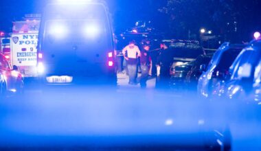 Apparent Queens home invasion leaves knife-wielding woman shot by cops, three people stabbed by suspect