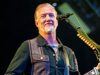 Josh Homme of Queens Of The Stone Age performs on stage at  Marenostrum on June 23, 2024, in Fuengirola, Spain.