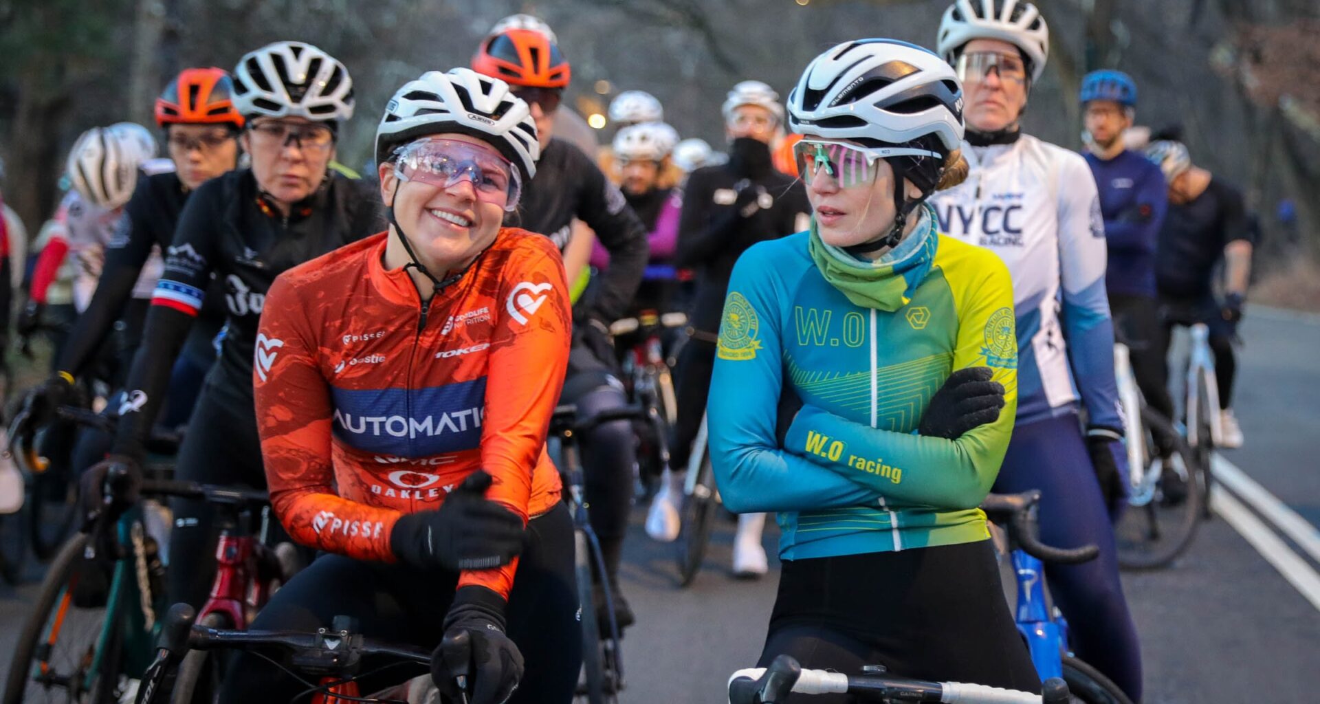 Emily Singleton and Lucie Vágnerová at the first start line of CRCA’s 2026 season.