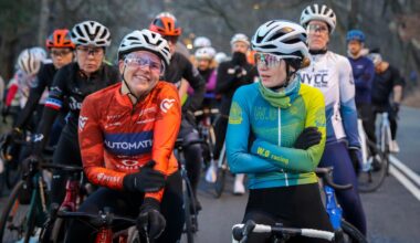 Emily Singleton and Lucie Vágnerová at the first start line of CRCA’s 2026 season.